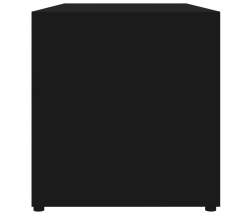 Mueble para TV madera contrachapada negro 80x34x36 cm