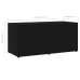 Mueble para TV madera contrachapada negro 80x34x36 cm