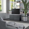 Mueble para TV madera contrachapada gris 80x34x36 cm