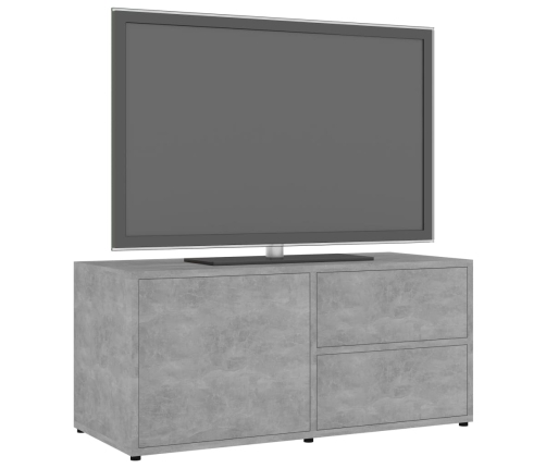 Mueble para TV madera contrachapada gris hormigón 80x34x36 cm