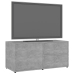 Mueble para TV madera contrachapada gris hormigón 80x34x36 cm