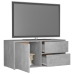 Mueble para TV madera contrachapada gris hormigón 80x34x36 cm