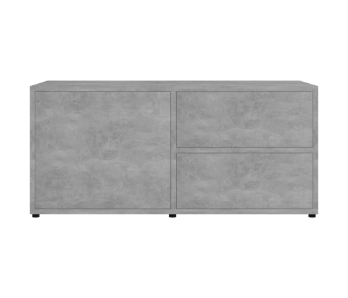 Mueble para TV madera contrachapada gris hormigón 80x34x36 cm