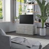 vidaXL Mueble para TV madera contrachapada gris hormigón 80x34x36 cm