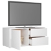 vidaXL Mueble TV madera contrachapada blanco brillante 80x34x36 cm