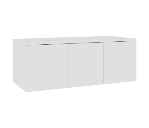 Mueble para TV madera contrachapada blanco 80x34x30 cm