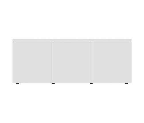 Mueble para TV madera contrachapada blanco 80x34x30 cm