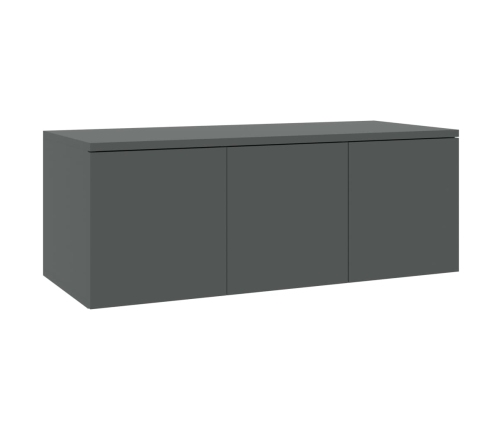 Mueble para TV madera contrachapada gris 80x34x30 cm