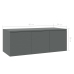 Mueble para TV madera contrachapada gris 80x34x30 cm