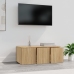 vidaXL Mueble de TV madera contrachapada color roble 80x34x30 cm