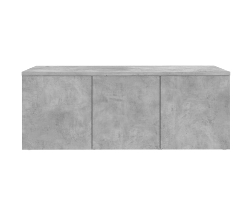 Mueble para TV madera contrachapada gris hormigón 80x34x30 cm