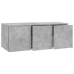 Mueble para TV madera contrachapada gris hormigón 80x34x30 cm