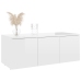 Mueble TV madera contrachapada blanco brillante 80x34x30 cm