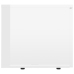 Mueble TV madera contrachapada blanco brillante 80x34x30 cm