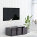 Mueble TV madera contrachapada gris brillante 80x34x30 cm