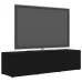 Mueble para TV madera contrachapada negro 120x34x30 cm