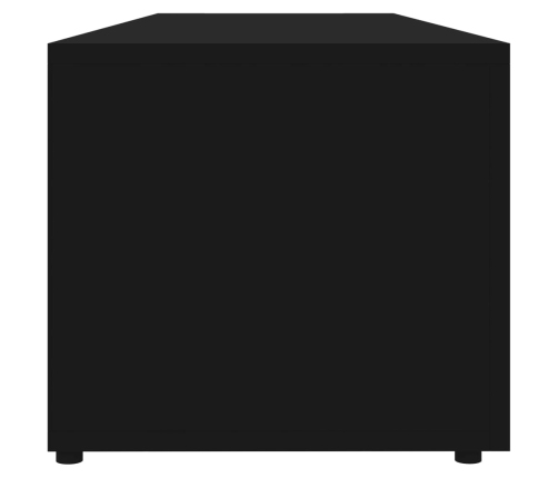 Mueble para TV madera contrachapada negro 120x34x30 cm