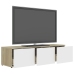 vidaXL Mueble para TV madera contrachapada blanco y roble 120x34x30 cm