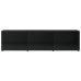 Mueble TV madera contrachapada negro brillante 120x34x30 cm