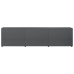 Mueble para TV madera contrachapada gris brillante 120x34x30 cm