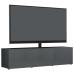 Mueble para TV madera contrachapada gris brillante 120x34x30 cm