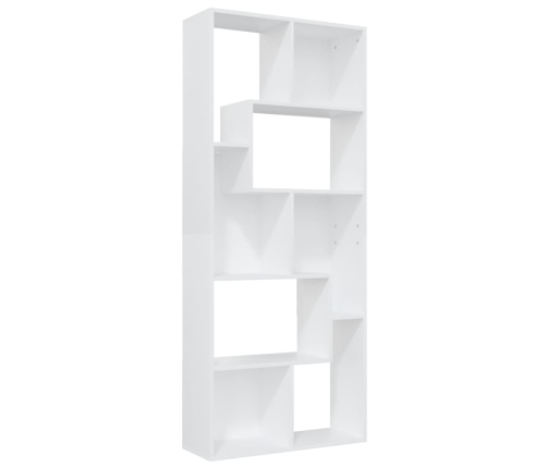 vidaXL Estantería librería madera contrachapada blanco 67x24x161 cm