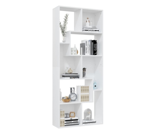 vidaXL Estantería librería madera contrachapada blanco 67x24x161 cm