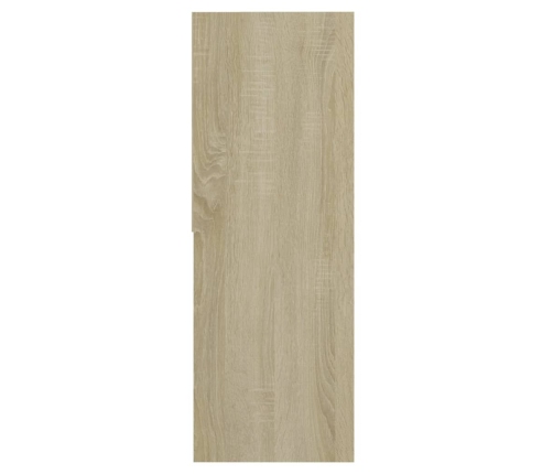 Estantería de madera contrachapada blanco y roble 67x24x161 cm