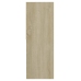 Estantería de madera contrachapada blanco y roble 67x24x161 cm