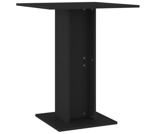 Mesa de bistró de madera contrachapada negro 60x60x75 cm