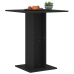 Mesa de bistró de madera contrachapada negro 60x60x75 cm