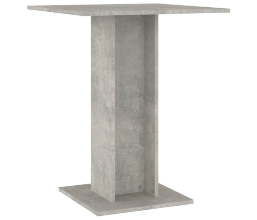 Mesa de bistró de madera contrachapada gris 60x60x75 cm