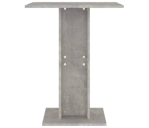 Mesa de bistró de madera contrachapada gris 60x60x75 cm