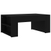 Mesa de centro madera contrachapada negro 100x60x42 cm