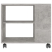 Mesa auxiliar de madera contrachapada gris hormigón 70x35x55 cm