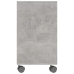 Mesa auxiliar de madera contrachapada gris hormigón 70x35x55 cm