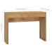 Mesa consola de madera maciza de teca 100x35x75 cm