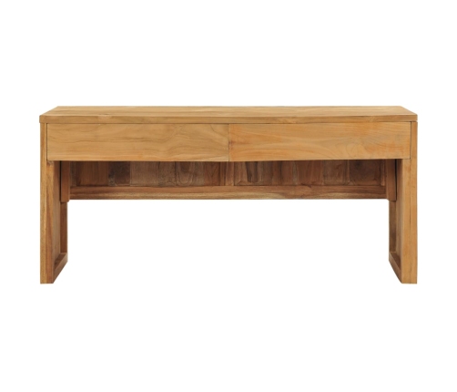 Mueble para TV de madera maciza de teca 100x35x45 cm