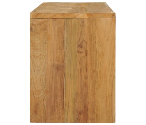 Mueble para TV de madera maciza de teca 100x35x45 cm