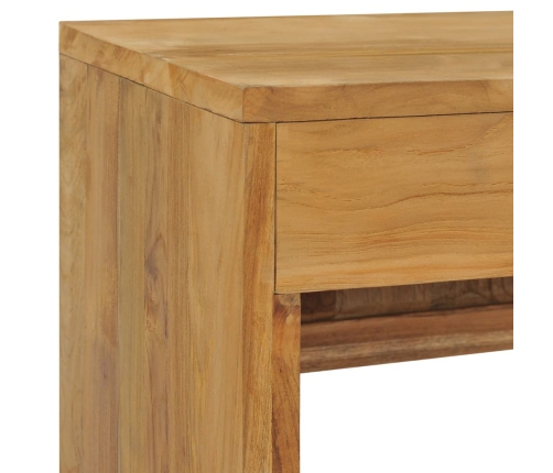 Mueble para TV de madera maciza de teca 100x35x45 cm