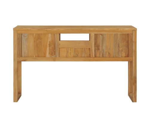 Mesa consola de madera maciza de teca 120x35x75 cm