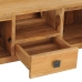 Mesa consola de madera maciza de teca 120x35x75 cm