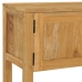 Mesa consola de madera maciza de teca 120x35x75 cm