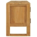 Mueble para TV de madera maciza de teca 120x32x45 cm