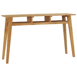 Mesa consola de madera de teca maciza 120x35x75 cm