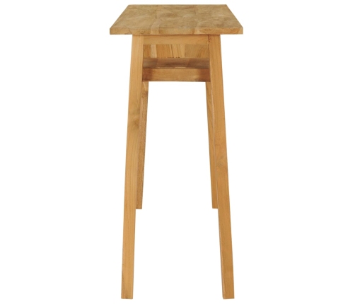 Mesa consola de madera de teca maciza 120x35x75 cm