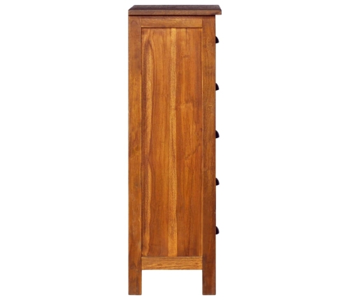 Aparador de madera maciza de teca 45x35x110 cm