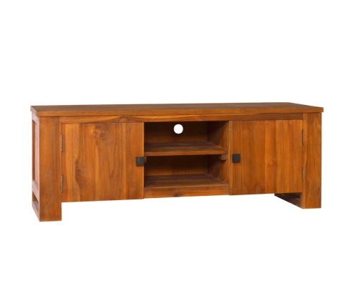 Mueble para TV madera maciza de teca 110x30x40 cm