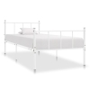 Estructura de cama sin colchón metal blanco 90x200 cm