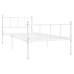 Estructura de cama sin colchón metal blanco 90x200 cm